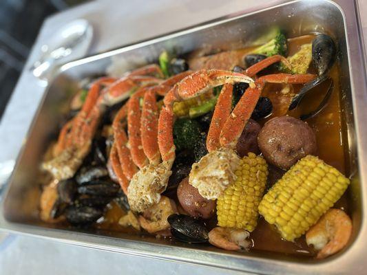 Rick Idol Boil. Medium Rock special boil!! Rock idol, rock blend medium!! Just enough!!! Very Tasty enough for two hungry humans