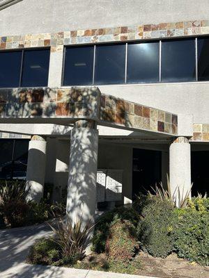 Front entrance of the building