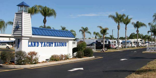 The entrance to our lovely RV Park!