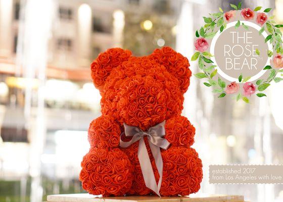 Alurdina carries the rose bear which is a customizable artificial rose bear gift. Local delivery is available!