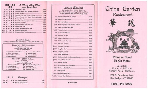 China Garden Menu 1 of 2 10-24-2017