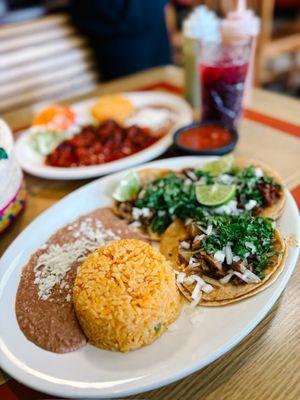 Three Taco Dinner (or Lunch)