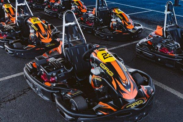 We offer a diverse range of high-quality, Italian-made rental karts that cater to drivers of all skill levels.