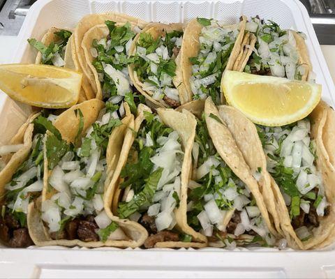 Asada Tacos with everything