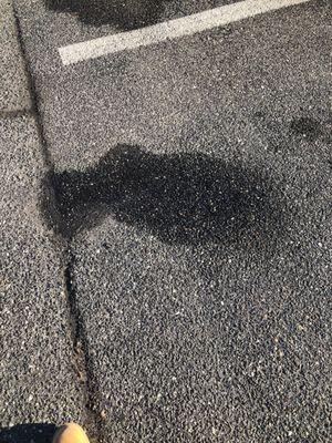 Leak from my car at work.