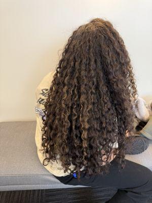 Before- dry, long, no moisture.