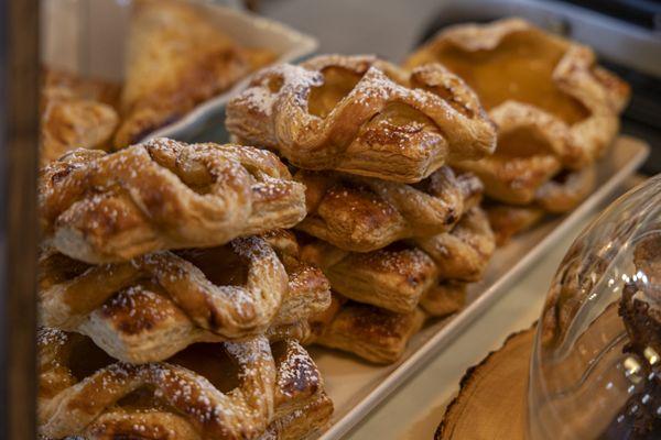 Peach pastries at Bee Hill Bakery yummmmm