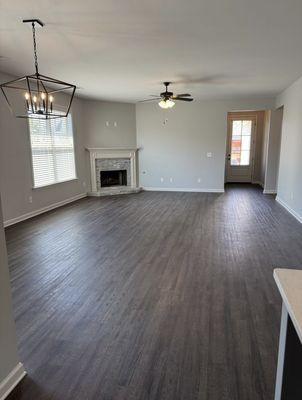 fresh painted living room