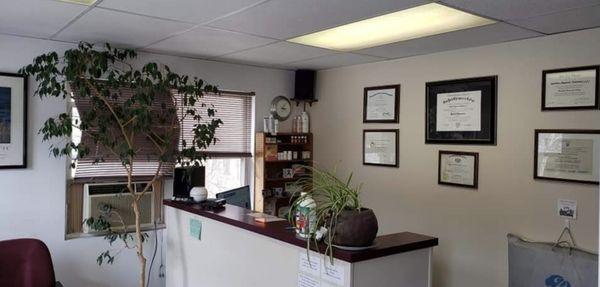 Front desk/Waiting room of the office