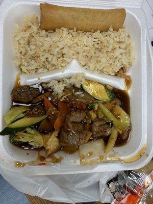 Schezuan Beef lunch speciial.