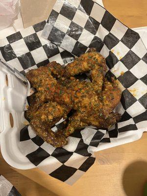 Wings with "Steph's Way" sauce