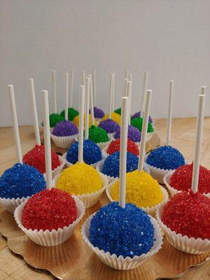 Mardi Gras cake pops!