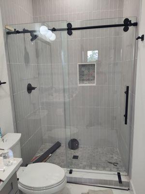 BARN SHOWER GLASS DOOR