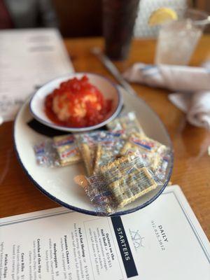 Pimento Cheese with crackers