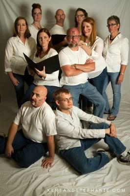 Some of the cast of 8 the play in the NOH8 campaign, the show opens for a limited 2 night staged reading Sept. 13 & 14 @ 8 PM.