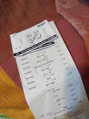 10 dollars off coupon if you spend over 100.