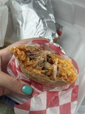 Carnitas burrito