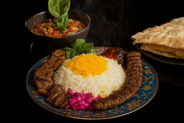 Kabob Koobideh and Chenjeh