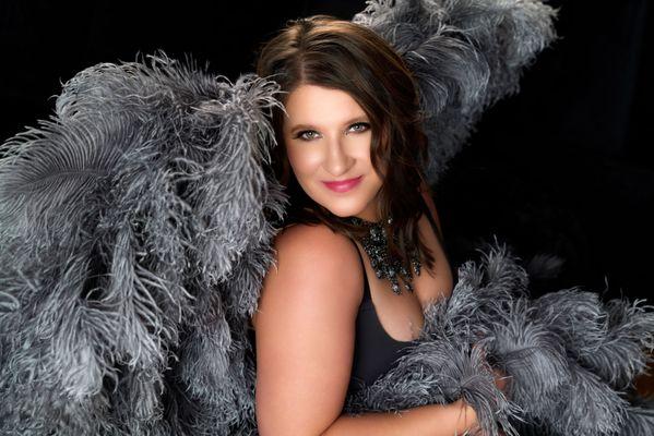 Explore Classy Boudoir Photography with Angel Wings by Inna Portraits in Minneapolis