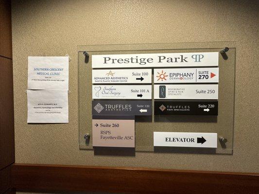 Second floor of the office suite