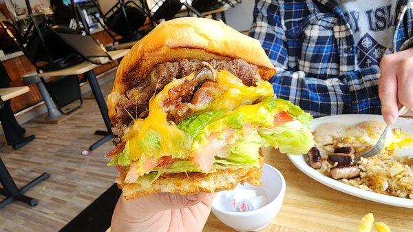 This photo speaks for itself. I can barely hold it in one hand!!