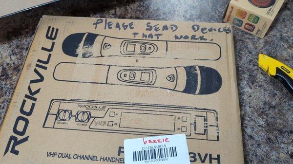 PLEASE SEND DIVICES THAT WORK!