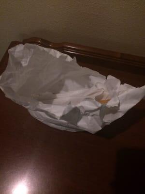 Bag of churros we found upon arriving in our room. Thanks?