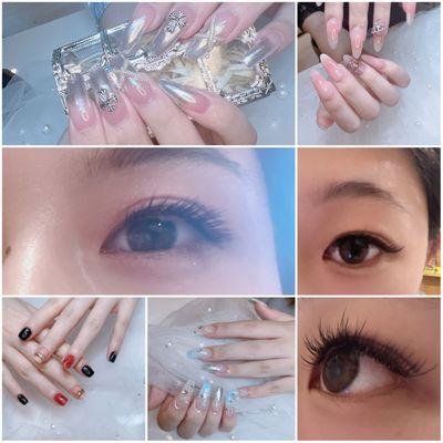 Nails and eyelashes