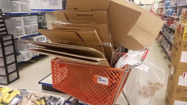 Trash left out in open in customers way