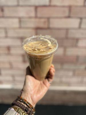 My pistachio latte (16 oz)