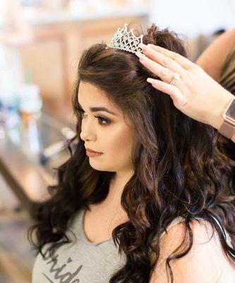 On location wedding hair by Alison