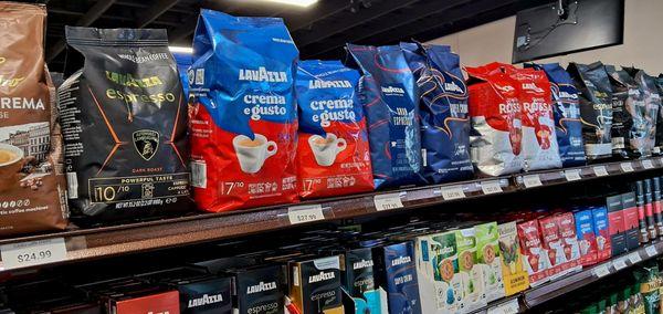 A variety of coffees!