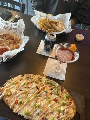 Flatbread, perch basket