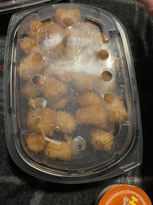That's no way is tots for two full meals and old and soggy