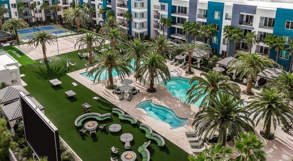 Resort Pool Courtyard