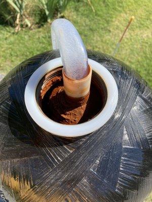 Inside view of old tank