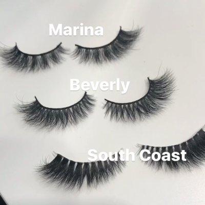 Our 3D Mink Lash Line. Toxic free and reusable.