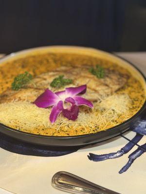 Snapper over quinoa..