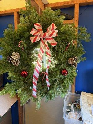 Our 1 of a kind candy cane wreaths went viral last year. So,ofcourse we brought them back!!