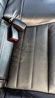 shoe marks all over my backseat