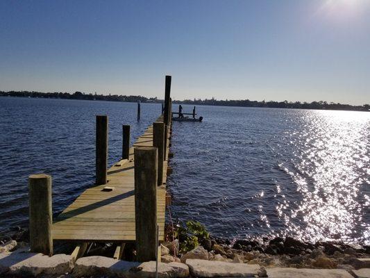 Dock in Martin County built by Custom Built Marine Construction