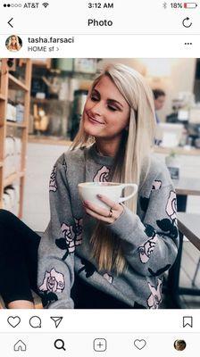 When Tasha post a photo of her new blonde, we love it. Color by Jared Jackson Dean