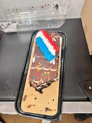 Fancy cake ate by fancy people