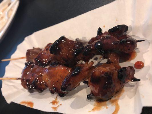 Pork skewers $1.00 each