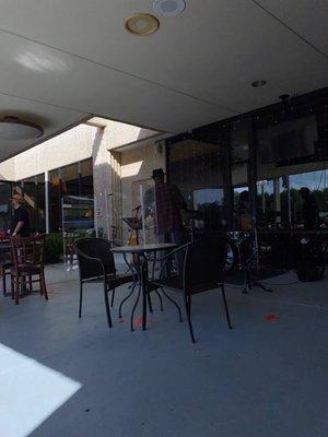 Arpeggio Trio setting up.