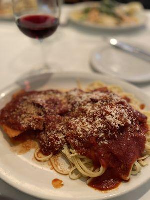 Salmon Arrabbiata. Delish!