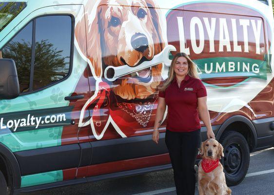 Built on loyalty, led by love. Alexy and her golden girl Buddy are changing plumbing in Vegas--one honest home visit at a time.