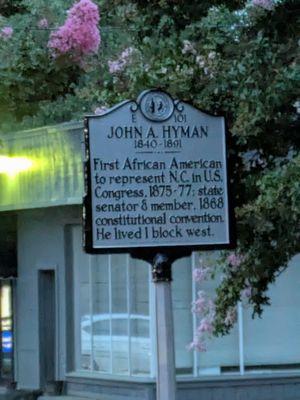 John A. Hyman Historical Marker, Warrenton