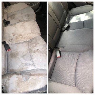 Auto detailing. Conditioning and cleaning seats