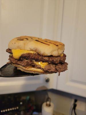Double smash burger